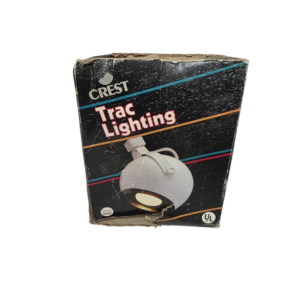 Vintage Eyeball Light Crest Trac Lighting Lamp Light White